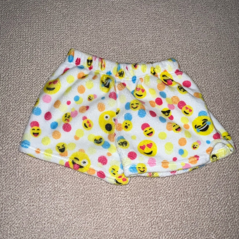 Emoji pajama shorts